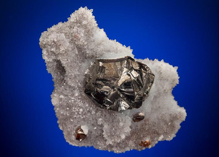 SPHALERITE on QUARTZ
